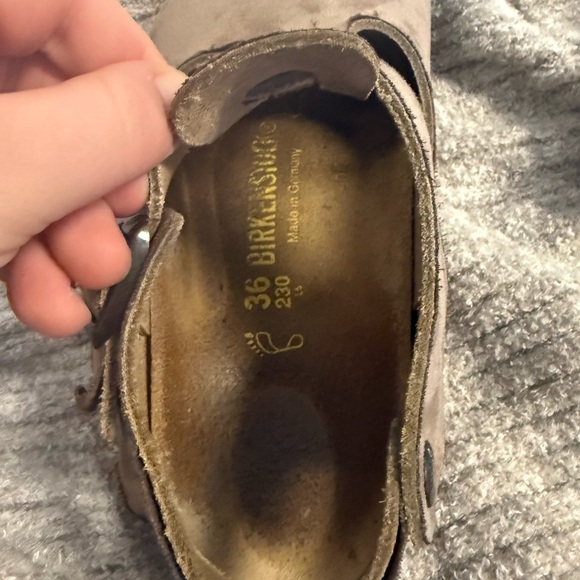 Birkenstock Tan Mules with Buckle - Picture 10 of 13